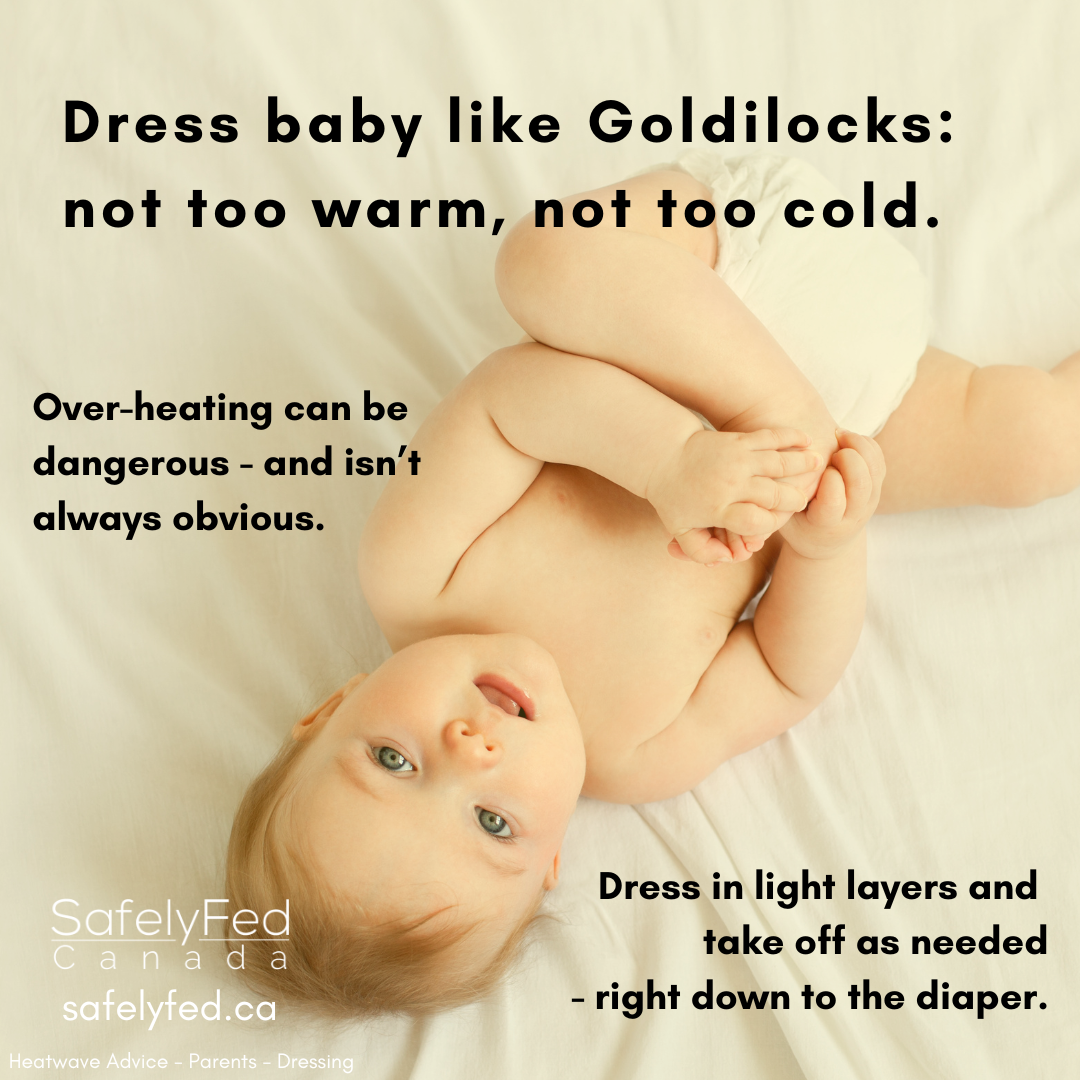 Social media tile with infant lying on their back in a diaper.